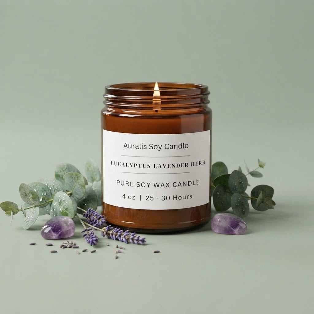 Unscented | 4oz Amber Jar Candle