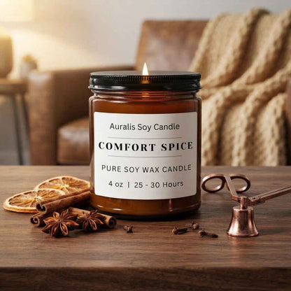 Unscented | 4oz Amber Jar Candle