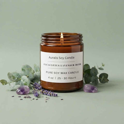 Unscented | 4oz Amber Jar Candle